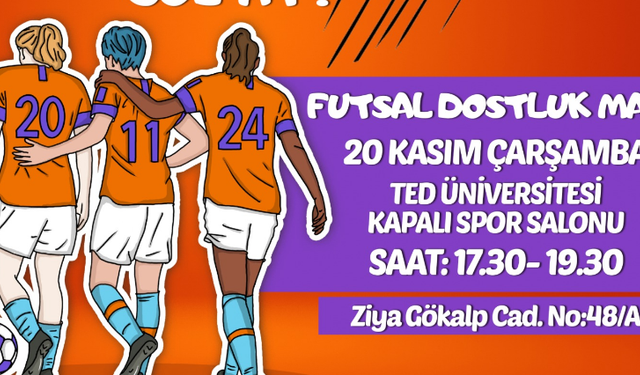 Çankaya’da kadınlardan “Futsal Dostluk Maçı”