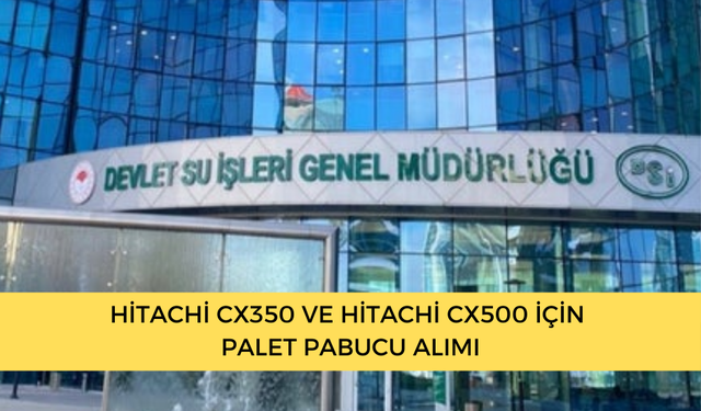 HİTACHİ CX350 VE HİTACHİ CX500 İÇİN PALET PABUCU ALIMI