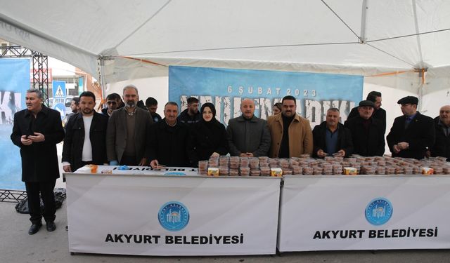 6 Şubat Akyurt'ta da unutulmadı