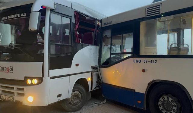 EGO ile servis aracı çarpıştı: Çok sayıda yaralı var!