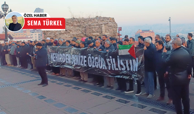 Ankara’da Filistin’e destek için sabah namazı buluşması