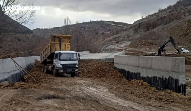 Çamlıdere'de köy yolları daha güvenli hale geliyor!