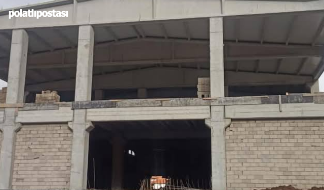 Çamlıdere'ye yeni spor salonu müjdesi! Kaba inşaat tamamlandı