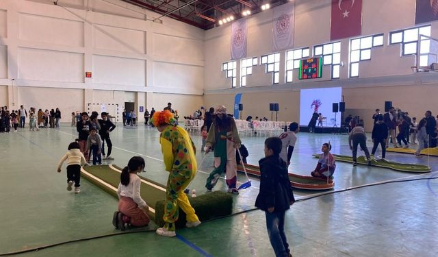 Haymana’da çocuklar yarıyıl tatil şenliğinde eğlenceye doydu