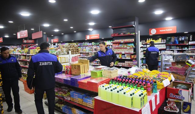 Akyurt zabıtası iş başında! Bayram öncesi marketler denetlendi