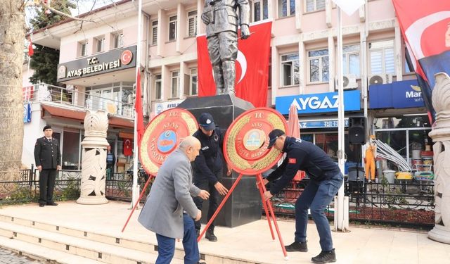 Ayaş’ta Çanakkale Zaferi’nin 110. yılında şehitler unutulmadı