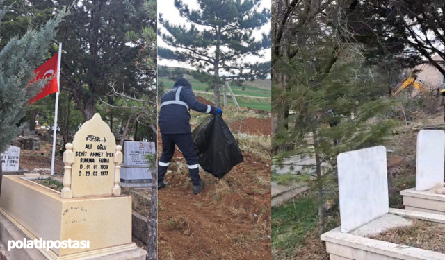 Ayaş Belediyesi'nden mezarlıklara özenli bakım: Huzurlu bir ziyaret ortamı amaçlanıyor