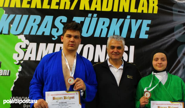 Ayaş'ın gururu! Seymen Aleçakır Kuraş Türkiye Şampiyonası'nda üçüncü oldu