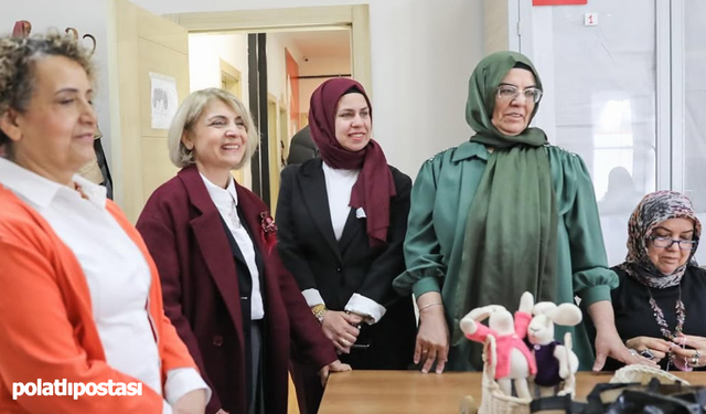 Etimesgut Belediyesi'nden el sanatlarına destek ziyareti
