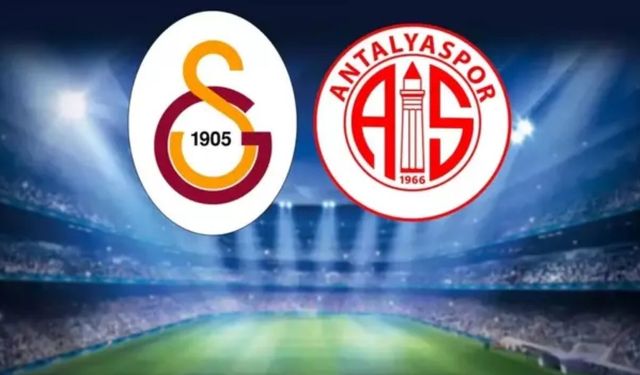 Galatasaray-Antalyaspor maçının ilk 11'leri belli oldu