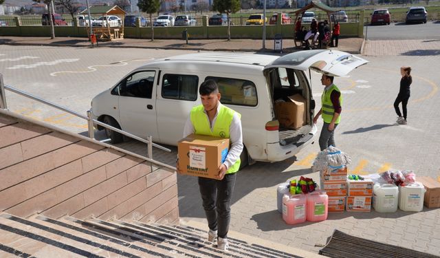 Kahramankazan Belediyesi'nden temizlik malzemesi desteği
