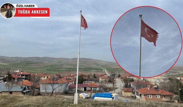Çubuk’ta yıpranan Türk Bayrağı yenilenmeyi bekliyor