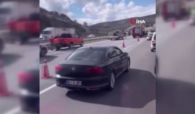 İstanbul-Ankara Otoyolu'nda araç takla attı: 1 ölü