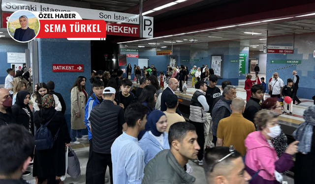 Ankara’da ücretsiz ulaşım yoğunluğu: Başkentliler 23 Nisan’da metrolara akın etti