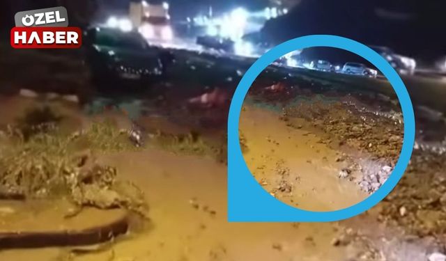 Ankara’daki şiddetli yağış nedeniyle sürüklenen taşlar yolları kapattı