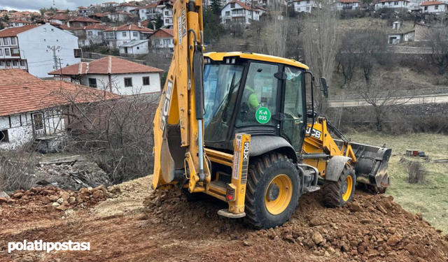 Çamlıdere Belediyesi ilçe merkezinde yeni imar yolları açıyor