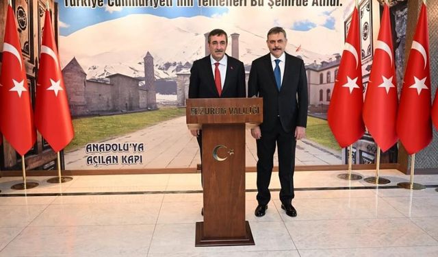 Cumhurbaşkanı Yardımcısı Cevdet Yılmaz Erzurum’da