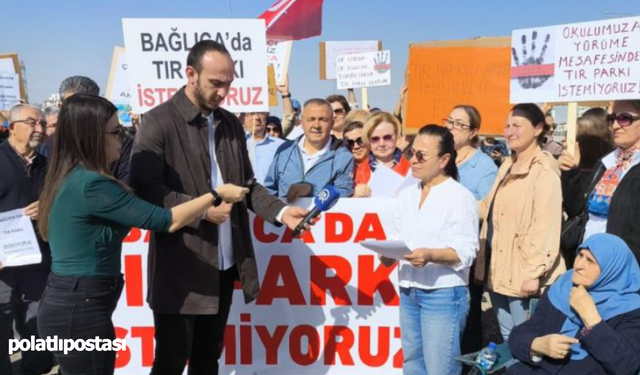 Etimesgut'ta tır parkı gerginliği! halktan başkana sert tepki: "Rantçı arıyorsa aynaya baksın"