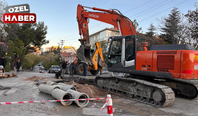 Keçiören’de altyapı çalışması: Aksaray Caddesi trafiğe kapatıldı