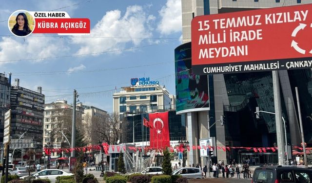 Kızılay Meydanı 23 Nisan'a hazırlanıyor
