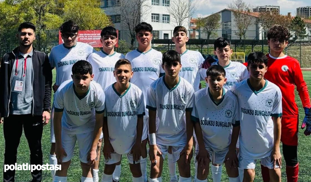 Kızılcahamam U-15 futbol takımı fark yarattı! Rakibini gol yağmuruna tuttu