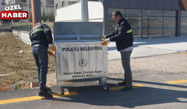 Büyükşehir’den Polatlı’ya 500 adet çöp konteyner desteği