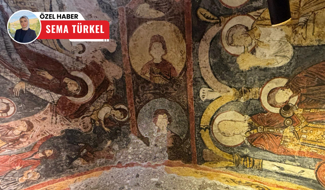 Tarihi kilisenin duvarlarında hazine avcılarının izleri var!