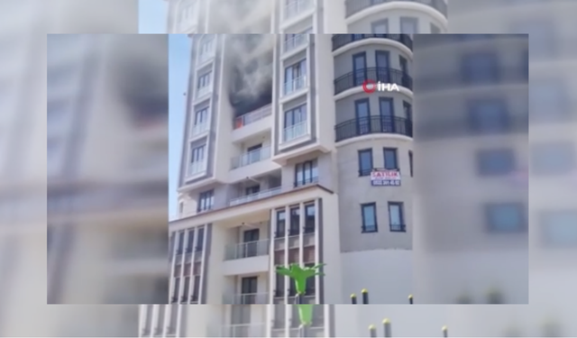 Ankara'da korkutan yangın! Apartman alevlere teslim oldu
