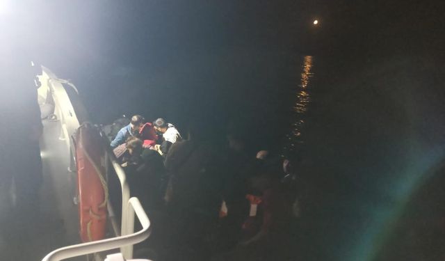 Ayvalık’ta 43 düzensiz göçmen yakalandı