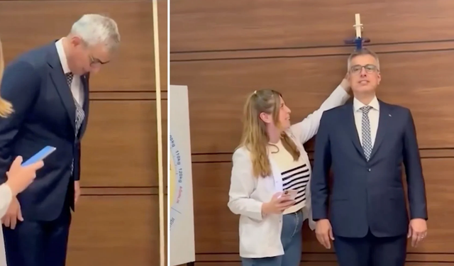 Bakan Memişoğlu, vücut kitle indeksini ölçtürdü