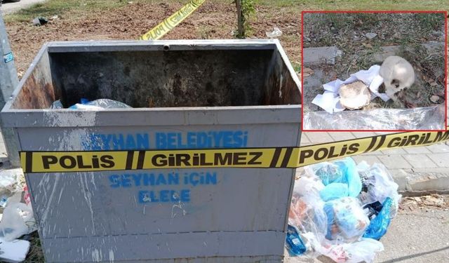Çöp konteynerinde çocuk kafatası bulundu