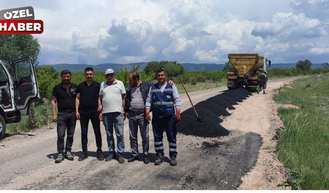 Güdül’ün Meyvebükü Mahallesine asfalt atıldı