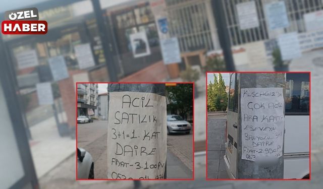 Keçiören'de her yer kaçak ilanlarla doldu