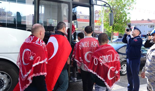 Kahramankazan’da engelli bireylerin askerlik sevinci