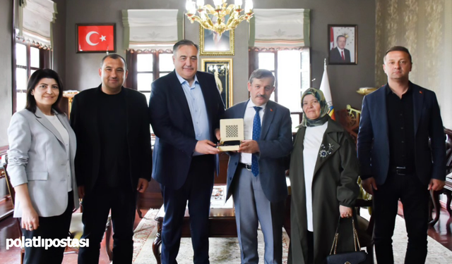 Nallıhan Belediye Başkanı Güngör'e Elmadağ'dan ziyaret