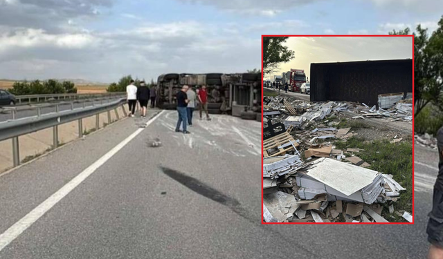 Polatlı'da feci tır kazası! Yaralı var