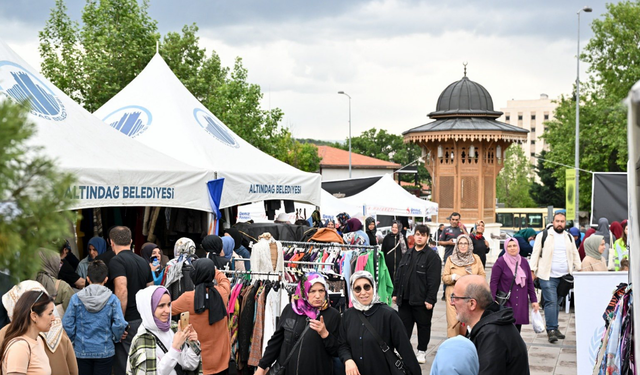 Altındağ’da geri dönüşümle Filistin’e yardım eli uzandı