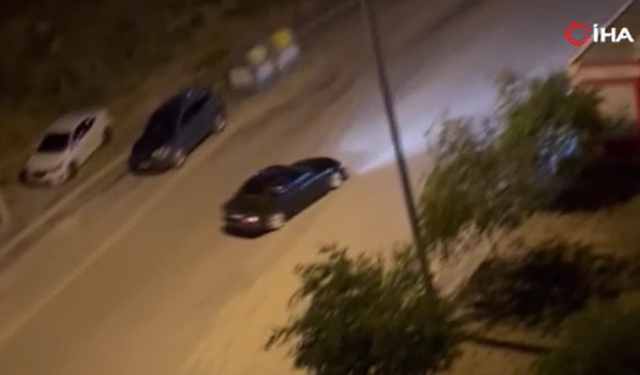 Ankara’da ‘drift’ atan sürücü faciaya davetiye çıkardı