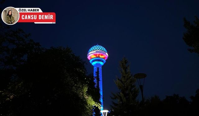 Atakule Jandarma Kuruluş Günü'ne özel renklendirildi