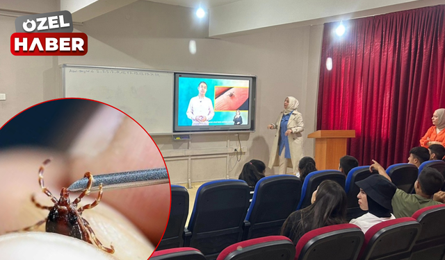 Bala'da öğrencilere kene farkındalık eğitimi verildi