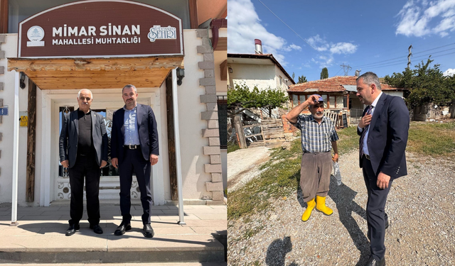 Başkan Ertuğrul Çetin'den muhtarlara bayram ziyareti