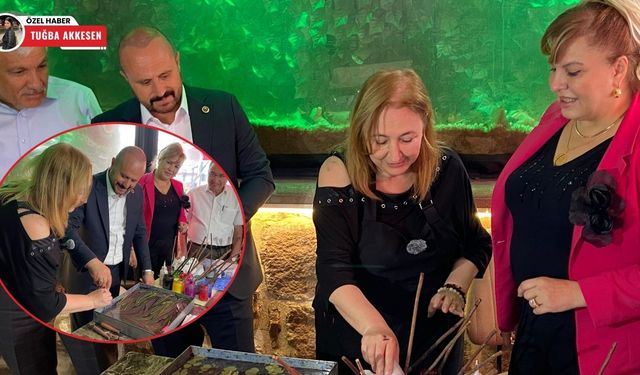 Direksiyondan ebru teknesine: Ankara'daki şoförler sanatla buluştu
