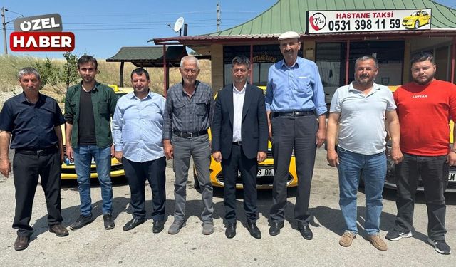 Erdal Çınar şoför esnafıyla bayramlaştı