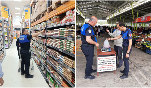 Etimesgut’ta zabıta ekiplerinden sıkı denetim