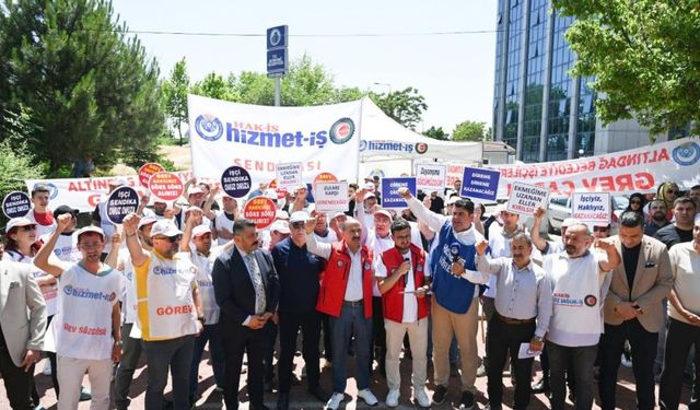 Altındağ'da sendika krizi devam ediyor! Hizmet-İş'ten yeni basın açıklaması: "Grevimiz meşrudur"