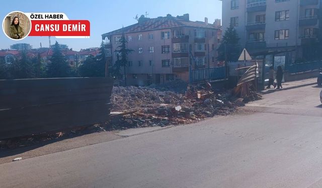 Keçiören'deki inşaat alanı seviye yükseltti: Hiçbir önlem yok