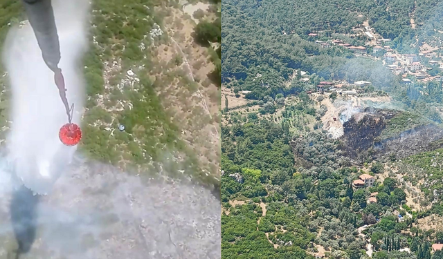 İzmir’deki orman yangını, kontrol altına alındı