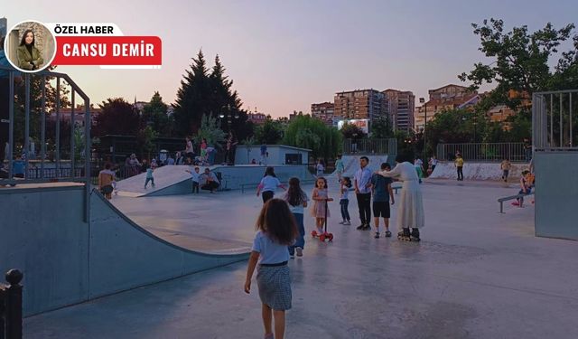 Keçiören'deki kaykay pisti çocukların gözdesi oldu