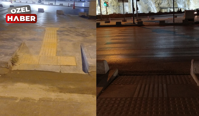 Keçiören'de engelli rampaları onarıldı