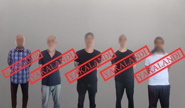 Kırmızı bültenle aranan 5 şahıs, Türkiye’ye iade edildi